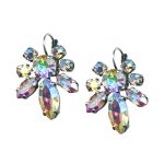 Mariana Earrings Shimmering Aurora Boreale Austrian Crystals My Treasures Coll. - Image 3