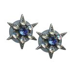 Mariana Earrings Star Stud Moonlight & Sapphire Austrian Crystals My Treasures Coll. - Image 3