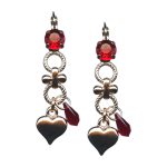 Mariana Earrings Lady In Red Songbook Coll. Dangling Ruby Austrian Crystals
