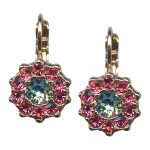 Mariana Earrings Beautiful Rose & Aquamarine Austrian Crystals Margarita Cocktail Hour Coll. - Image 3