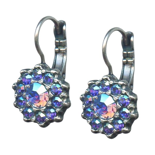 Mariana Earrings Shimmering Lt Sapphire AB Austrian Crystals My Treasures Coll.