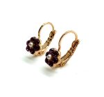 Mariana Earrings Floral Amethyst & Pearl Austrian Crystals 2022 VOL. 1 Take My Breath Away Coll. - Image 2
