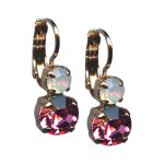 Mariana Earrings Lovely Lt Rose & White Opal Austrian Crystals Margarita Cocktail Hour Coll. - Image 3