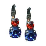 Mariana Earrings Alluring Hyacinth & Sapphire Austrian Crystals My Treasures Coll.