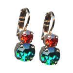 Mariana Earrings Sassy Blue Zircon & Hyacinth Austrian Crystals My Treasures Coll. - Image 2