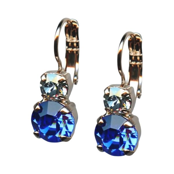 Mariana Earrings Precious Sapphire & Blue Shade Austrian Crystals My Treasures Coll.