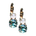 Mariana Earrings Adorable Lt Turquoise & Rose Opal Austrian Crystals My Treasures Coll. - Image 2
