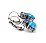 Mariana Earrings Tanzanite & Azure Blue Opal Austrian Crystal My Treasures Coll. - Image 3