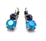 Mariana Earrings Tanzanite & Azure Blue Opal Austrian Crystal My Treasures Coll. - Image 2
