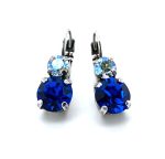 Earrings By Mariana Woman Beautiful Moonlight and Sapphire Swarovski Crystals - SP - Image 3