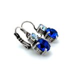 Earrings By Mariana Woman Beautiful Moonlight and Sapphire Swarovski Crystals - SP - Image 2