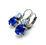 Earrings By Mariana Woman Beautiful Moonlight and Sapphire Swarovski Crystals - SP