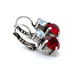Mariana Earrings Moonlight & Siam Austrian Crystals My Treasures Coll. - Image 2