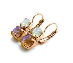 Mariana Earrings Sophisticated Sun-Kissed Horizon & Sand Opal Austrian Crystals Butter Pecan A La Mode Coll. - Image 2
