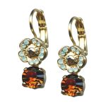 Mariana Earrings Precious Topaz, Pacific Opal, & Aurum Austrian Crystals Serai Silk Road Coll. - Image 2