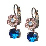Mariana Earrings Classy Capri Blue, Lt Rose, & Air Blue Opal Austrian Crystals Kiss From A Rose Songbook Coll. - Image 3