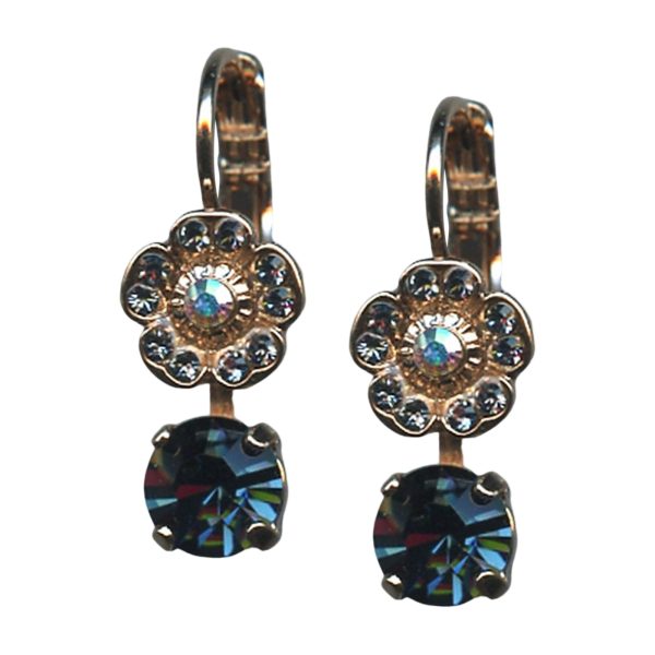 Mariana Earrings Sophisticated Montana Blue & AB Austrian Crystals Mood Indigo Songbook Coll.