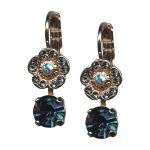 Mariana Earrings Sophisticated Montana Blue & AB Austrian Crystals Mood Indigo Songbook Coll. - Image 3