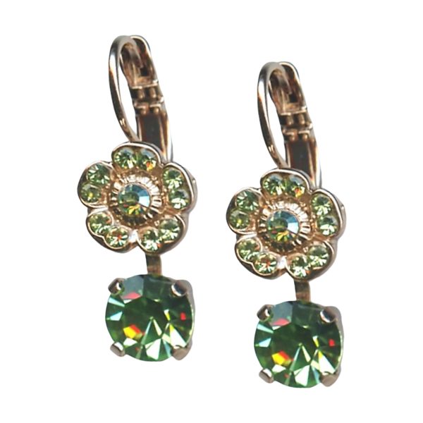 Mariana Earrings Preppy Peridot Austrian Crystals My Treasures Coll.