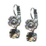 Mariana Earrings Alluring Greige Austrian Crystals  Martini Cocktail Hour Coll.