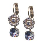 Mariana Earrings Floral Violet & Tanzanite Austrian Crystals My Treasures Coll.