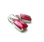 Earrings By Mariana Woman Lovely Pink Delite and Lt. Rose Swarovski Crystals - Image 3