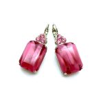 Earrings By Mariana Woman Lovely Pink Delite and Lt. Rose Swarovski Crystals