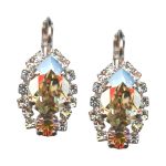 Mariana Earrings Timeless Golden Shadow & Topaz Austrian Crystals Aurora Odyssey Coll. - Image 3