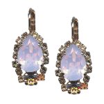 Mariana Earrings Fab Rose Opal & Champagne Austrian Crystals Pink Ice Gypsy Soul Coll.