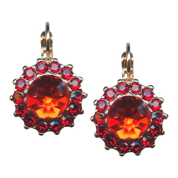 Mariana Earrings Exquisite Hyacinth & Siam Austrian Crystals My Treasures Coll.