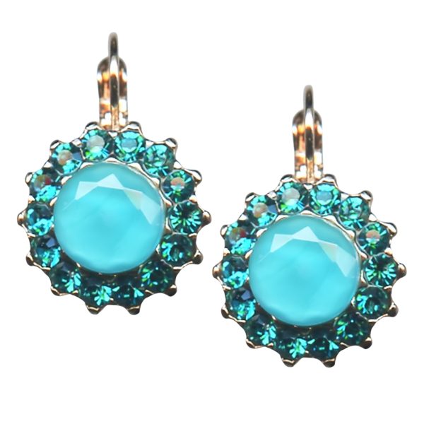 Mariana Earrings Charming Blue Opal & Blue Zircon Austrian Crystals My Treasures Coll.