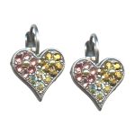 Mariana Earrings Sassy Citrine, Lt Rose, & Aurum Austrian Crystals Goldfinger Nostalgia Coll.
