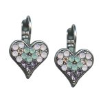 Mariana Earrings Exquisite Pacific Opal, Rose Opal, & Lt Amethyst Austrian Crystals Pina Colada Cocktail Hour Coll.
