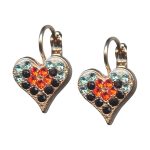 Mariana Earrings Timeless Jet Black, Hyacinth & Light Blue Austrian Crystals St Barts Caribbean Life Coll.