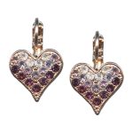 Mariana Earrings Lovely Provence Lavender, Amethyst, & Clear Austrian Crystals St Lucia Caribbean Life Coll. - Image 2