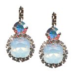 Mariana Earrings Simply Elegant Clear, White Opal, & AB Austrian Crystals On A Clear Day Inspiration Coll. - Image 3