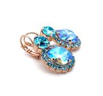 Earrings By Mariana My Treasures Coll. Charming Blue Opal & Aquamarine Austrian Crystals - Image 3