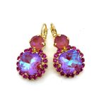 Mariana Earrings Luxurious Sun Kissed Blush & Rose Austrian Crystals My Treasures Coll.