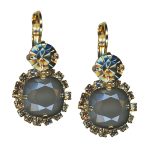 Mariana Earrings Timeless Dk Grey & Black Diamond Austrian Crystals My Treasures Coll. - Image 3