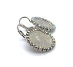 Earrings By Mariana Coin Encrusted Clear AB Swarovski Crystals - Image 3
