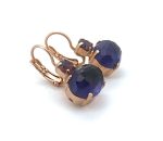 Mariana Earrings Adorable Amethyst Mineral & Burgundy Austrian Crystals My Treasures Coll. - Image 3