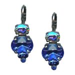 Mariana Earrings Glitzy AB & Sapphire Austrian Crystals My Treasures Coll.