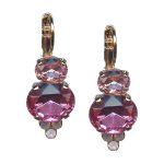 Earrings By Mariana Adorable Lt Rose and Rose Opal Swarovski Crystals