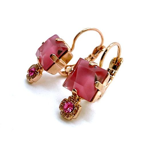 Mariana Earrings Adorable Giver Rose Austrian Crystals My Treasures Coll.