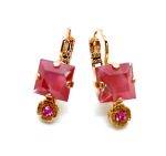 Mariana Earrings Adorable Giver Rose Austrian Crystals My Treasures Coll. - Image 2