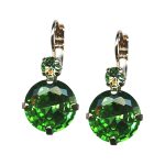 Mariana Earrings Precious Peridot & Chrysolite Austrian Crystals My Treasures Coll. - Image 3