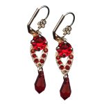Mariana Earrings Stunning Siam Austrian Crystals My Treasures Coll. - Image 3