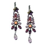 Mariana Earrings Gorgeous Vintage Rose, Amethyst, Violet, Cyclamen Opal, & AB Austrian Crystals Bohemian Rhapsody Songbook Coll. - Image 3