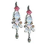 Mariana Earrings Adorable Pink Delite, Opals, Lt Peach, & Silk Austrian Crystals Afternoon Delight Songbook Coll. - Image 3