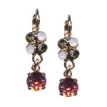 Mariana Earrings Charming Lt Rose, Silver Night, & Rose Opal Austrian Crystals Pink Ice Gypsy Soul Coll.